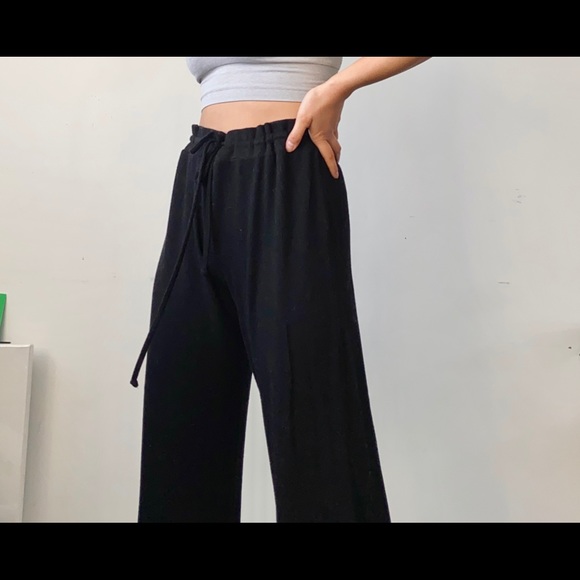 ❌SOLD❌Black Wide Leg Trousers/Pants - Picture 6 of 6
